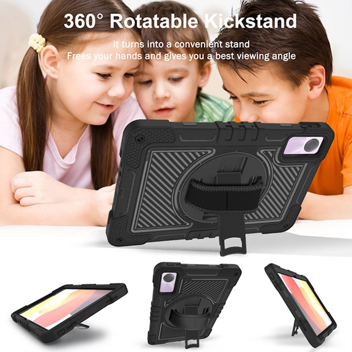 Redmi aufstellbar, 360 Zoll, Outdoor 2 Hybrid / Grad SE WIGENTO Tasche Xiaomi, Backcover, 11 mit Schwarz Pad Halte-Schlaufe