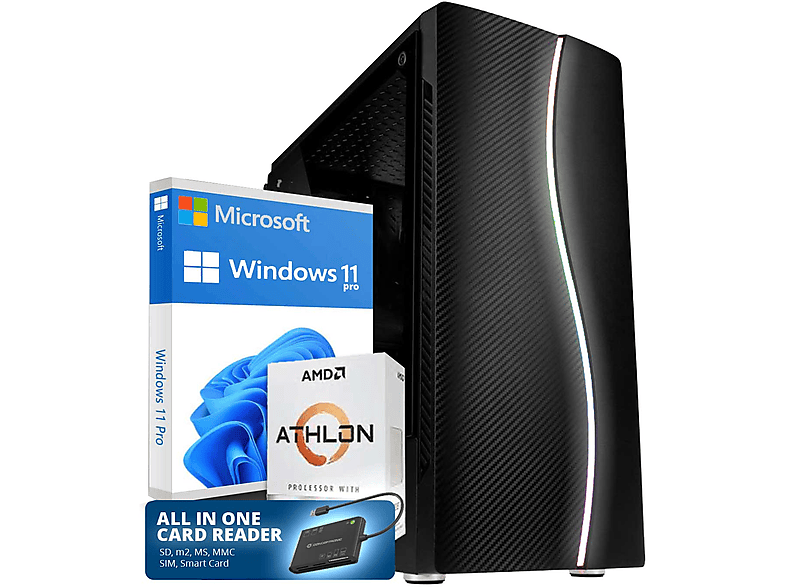SCREENON B301238, Windows 11 Pro, mit 3 Athlon™ AMD Prozessor, AMD 240 8 OfficePC SSD, Radeon™ GB Vega RAM, GB