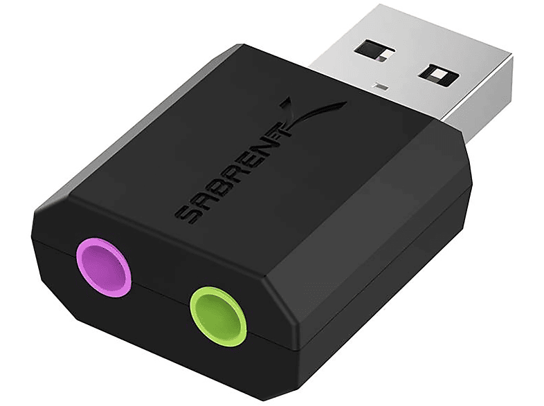 3,5 Klinke SABRENT auf mm audio adapter USB USB audio adapter