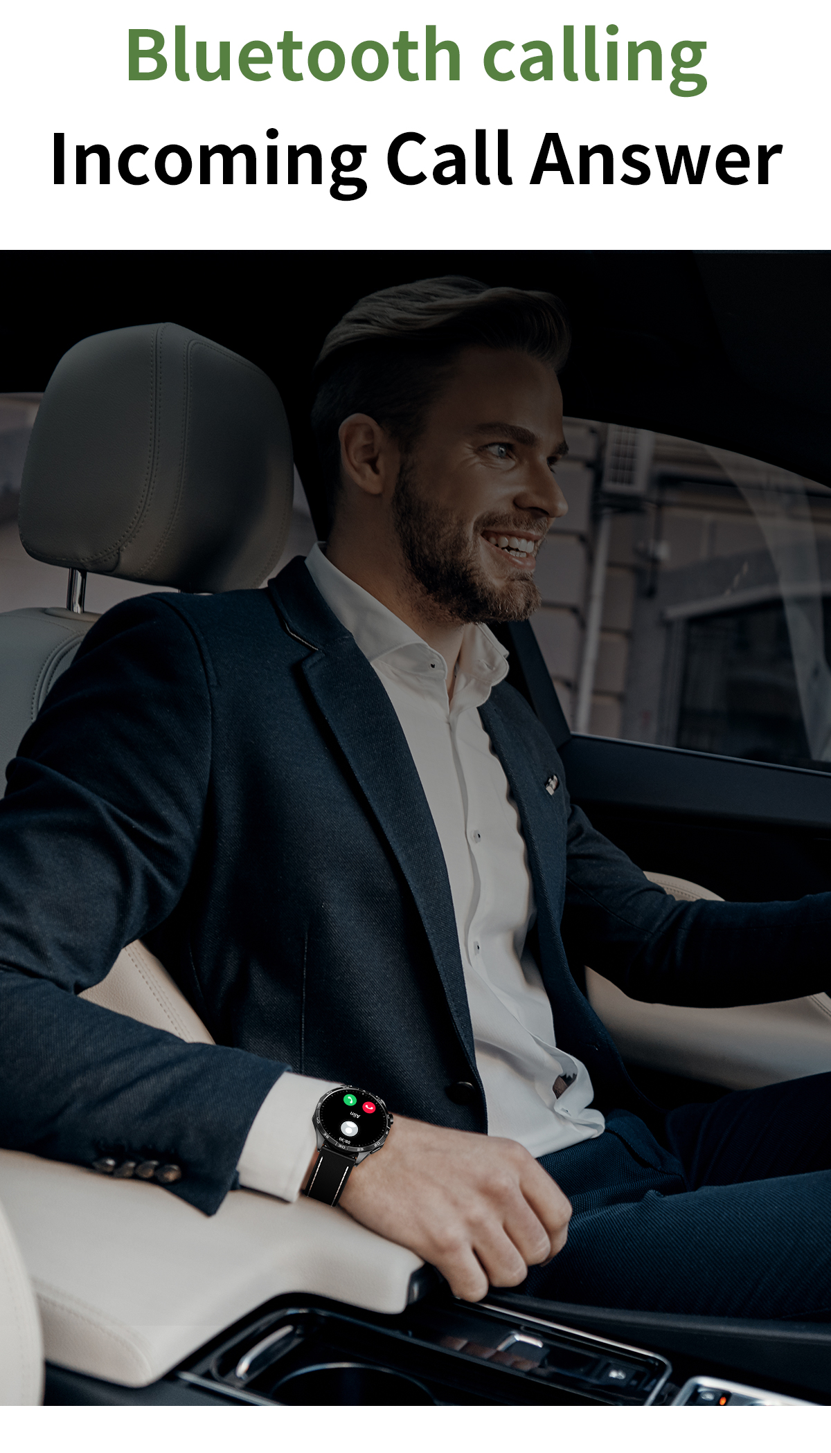MIRUX Fitness FAMOGT4-SW Tracker Smartwatch Silikon, BT-Anruf Schwarz NFC