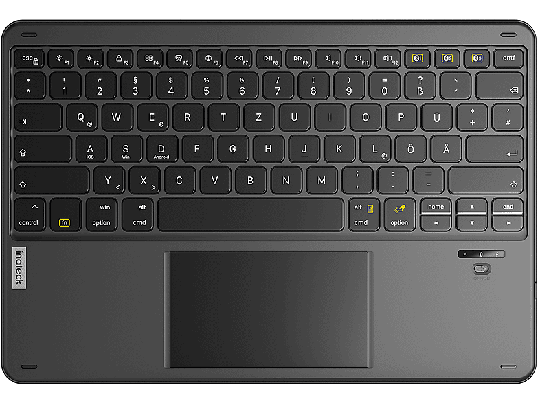 INATECK Tablet Keyboard with Touchpad Compatible with Android/iOS