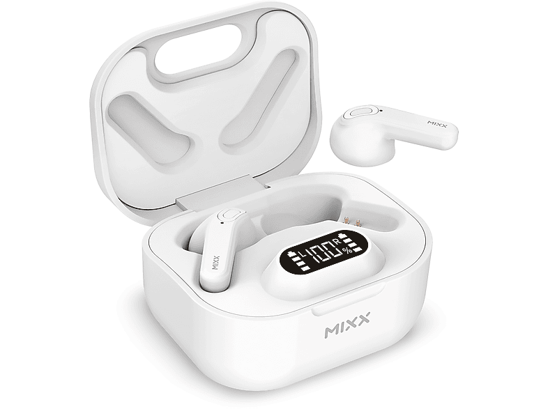 Weiss In-ear MIXX Kopfhörer Charge, Hybrid Qi StreamBuds