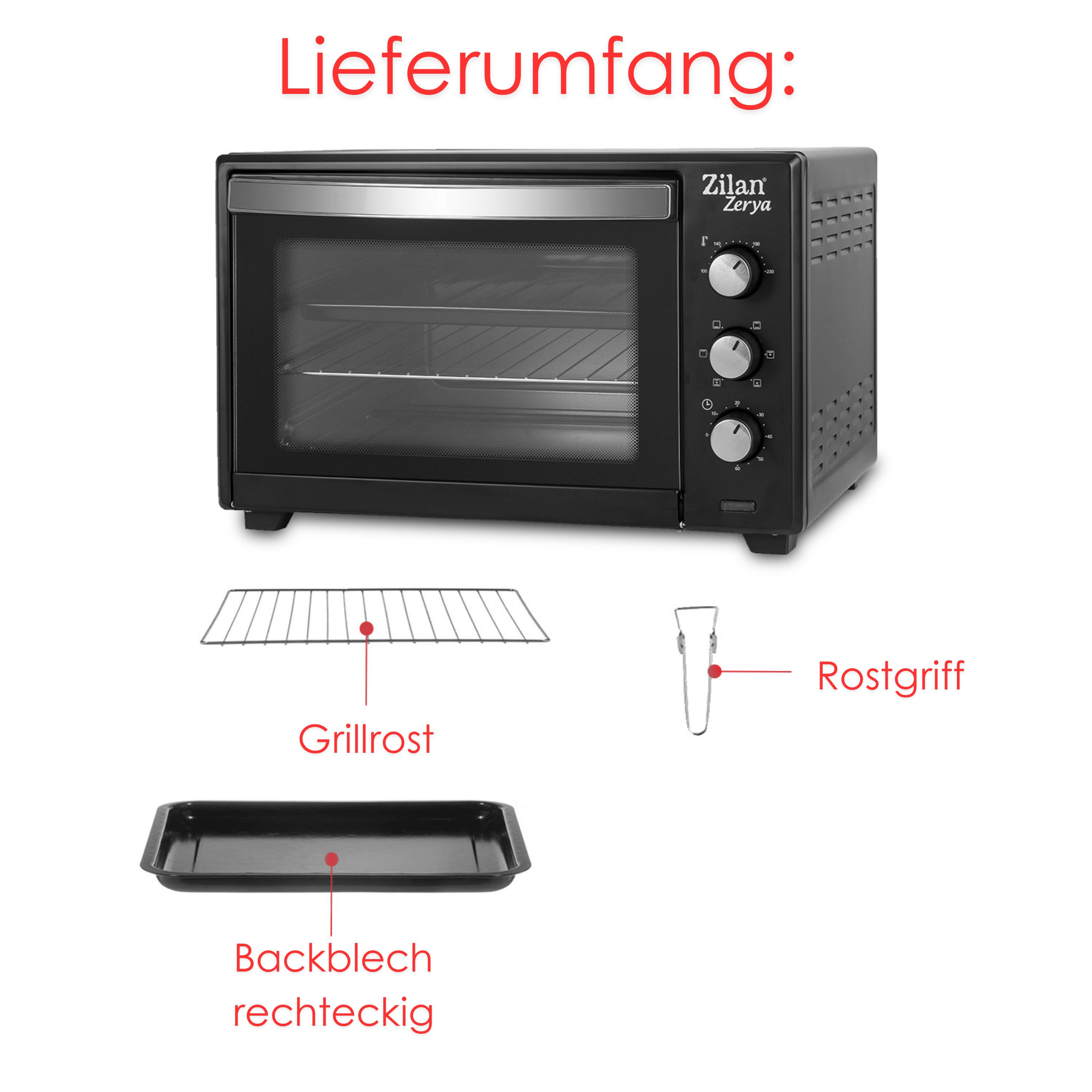 Mini ZLN-3727 Backofen ZILAN