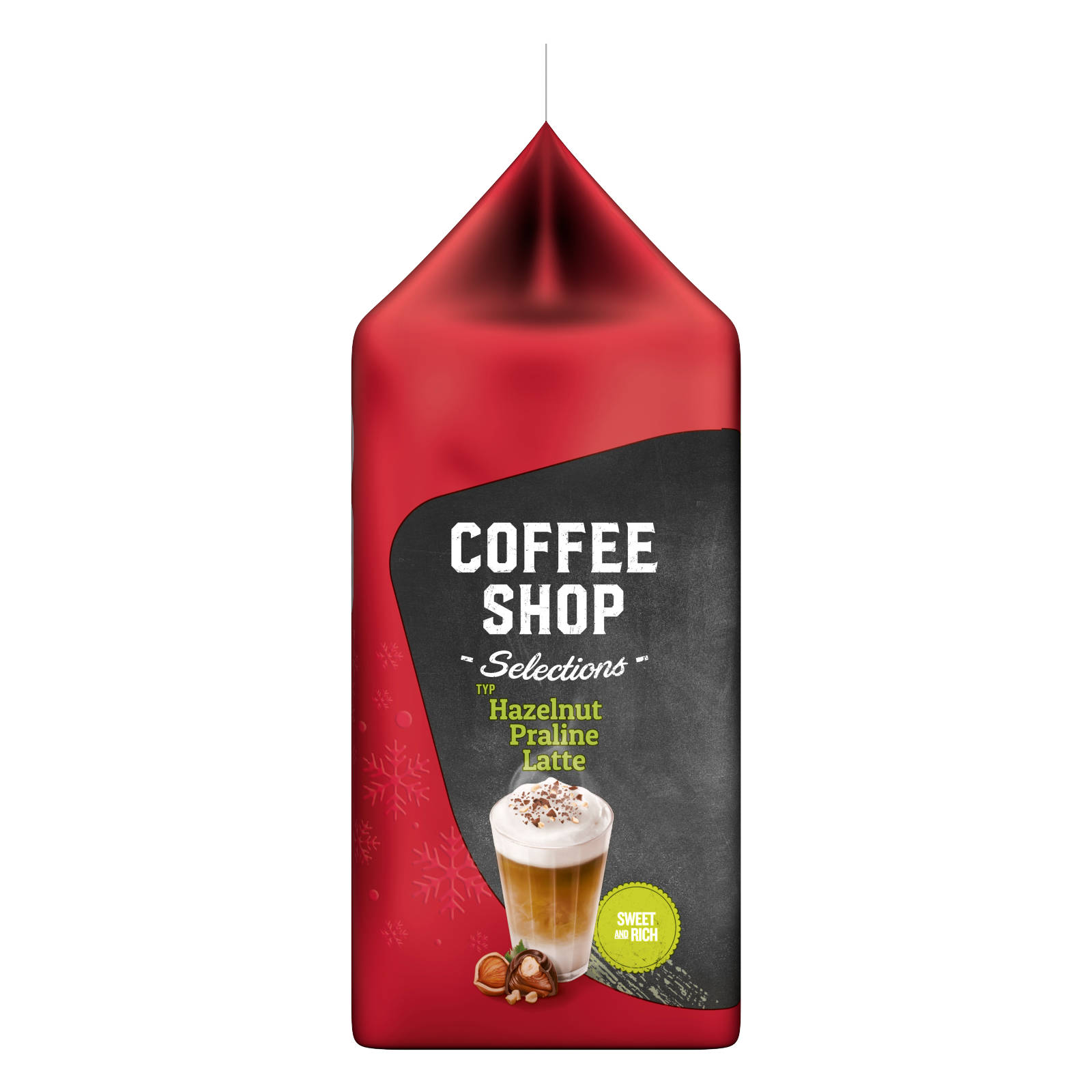 JDE TASSIMO Kapseln Coffee Kaffeekapseln (T-Disc Typ Selections Getränke Hazelnut Maschine (Tassimo Latte Praline System)) Shop 5x8