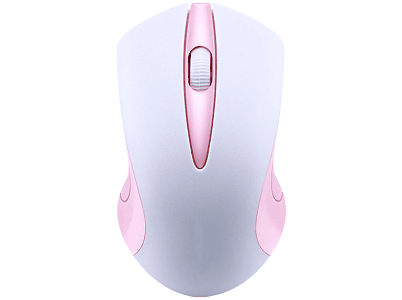 BRIGHTAKE Drahtlose Maus: Perfekt für Laptop, Desktop und Büro - Präzise und Komfortabel Mäuse, Weiß，rosa
