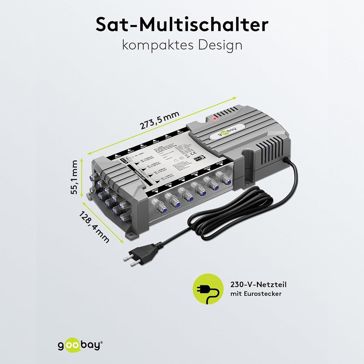 Multischalter GOOBAY GMS-0912PQ