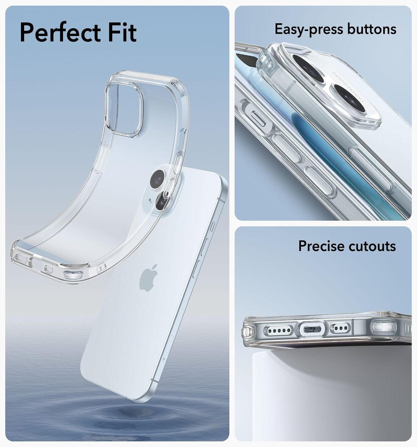 BAKER Handy Hülle für Plus) Plus iPhone Silikon Schutz iPhone 15 15 Handyhülle(für Case 6,7\'\' Apple , Zoll Apple