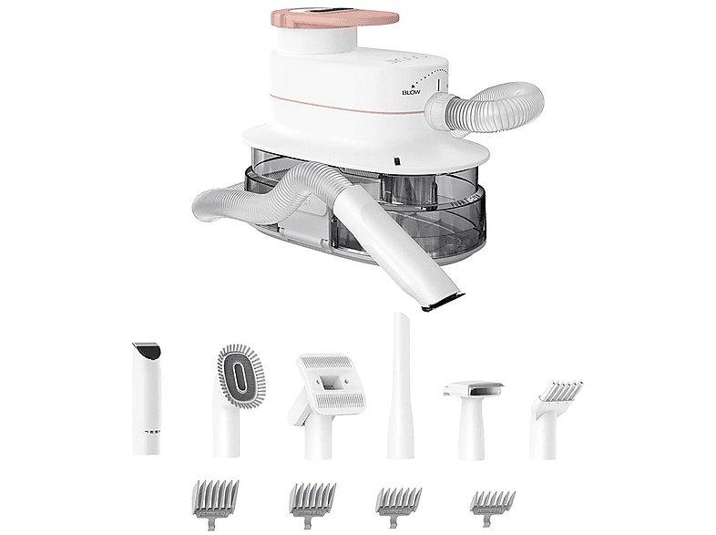 JIGOO P300 Set für die Tierpflege Staubsauger, maximale Leistung: 300 Watt, Weiß)