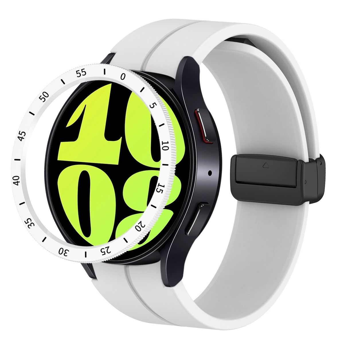 WIGENTO Rahmenschutz Watch Smartwatchhülle(für 43mm) Zeitstrahl mit 6 Galaxy Samsung Classic