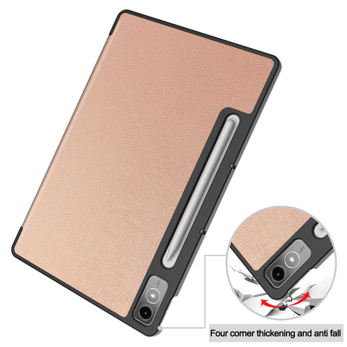 Silikon für Wake Full Sleep & Rose Gold UP Tablethülle Lenovo aufstellbar / 3folt Kunstleder, Cover Kunststoff WIGENTO / Cover