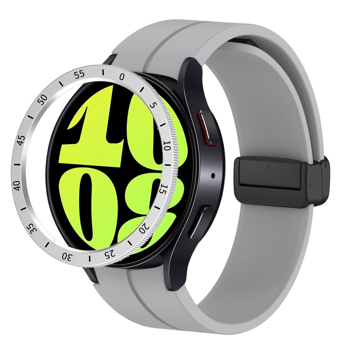 WIGENTO Rahmenschutz mit Galaxy Watch Smartwatchhülle(für 6 Classic Samsung Zeitstrahl 43mm)