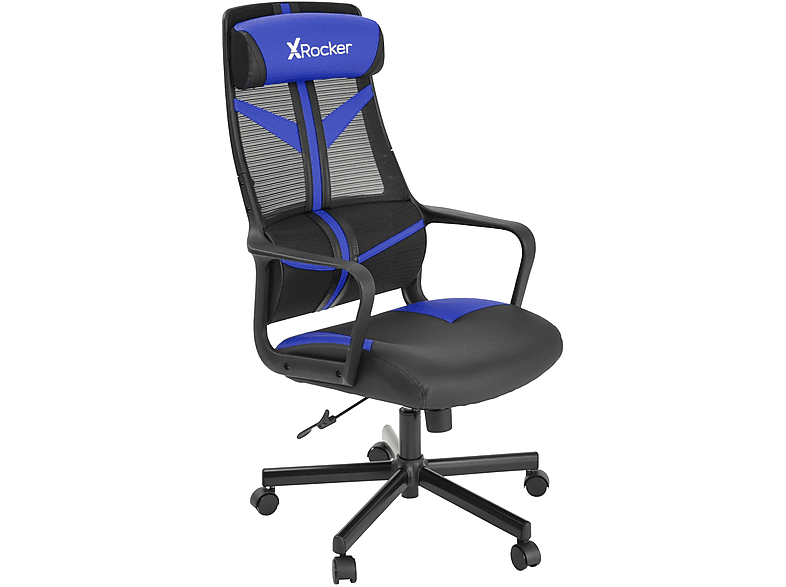 X ROCKER Helix Gaming Stuhl, Blau SATURN