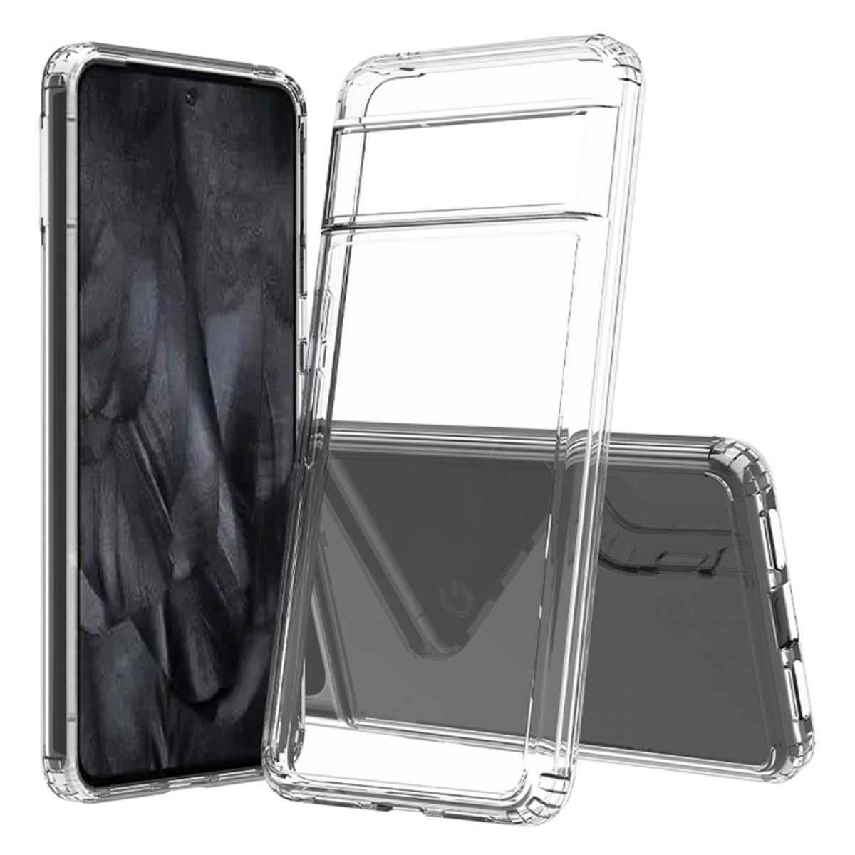 COVERKINGZ Handycase mit Display- und 8 Pro, Backcover, Kameraschutz, Pixel Google, Transparent