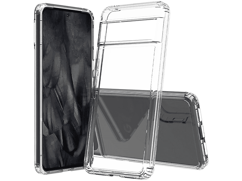 COVERKINGZ Handycase Backcover, Pixel mit Transparent Kameraschutz, und Pro, Display- Google, 8