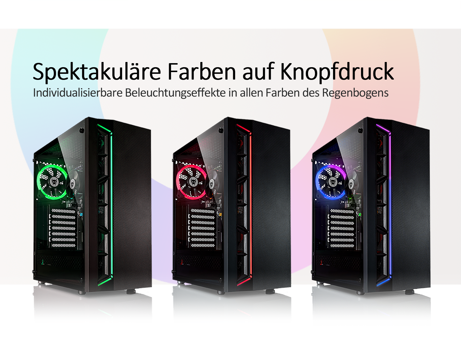 Widok z góry na czarny laptop z logo smoka i wielokolorową klawiaturą.