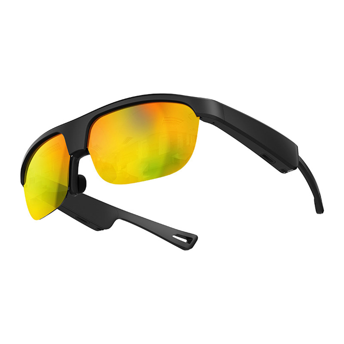 Navigation, Smart BRIGHTAKE Brille Bluetooth Open-ear Freisprechen, Sunglasses - Outdoor Bluetooth Orange Musik,