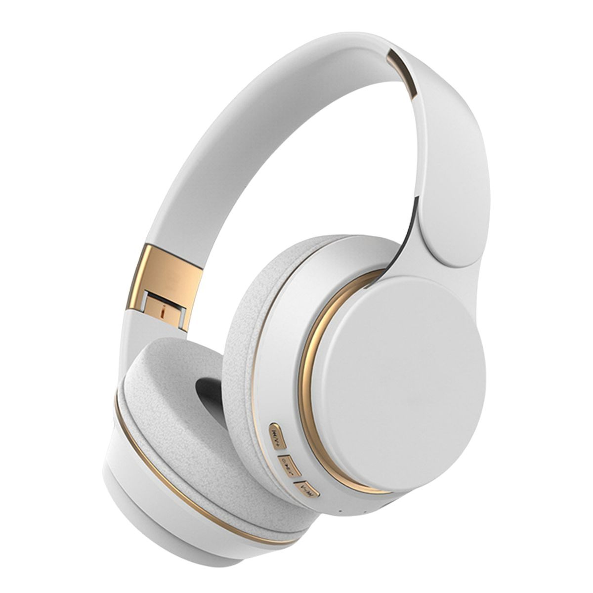 Over-ear weiß Over-Ear-Kopfhörer,Sport-Kopfhörer,Bluetooth,Einziehbar Bluetooth und KINSI Kopfhörer faltbar,