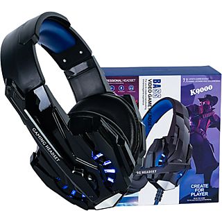 Auriculares gaming - KINSI G9000, Circumaurales, Azul