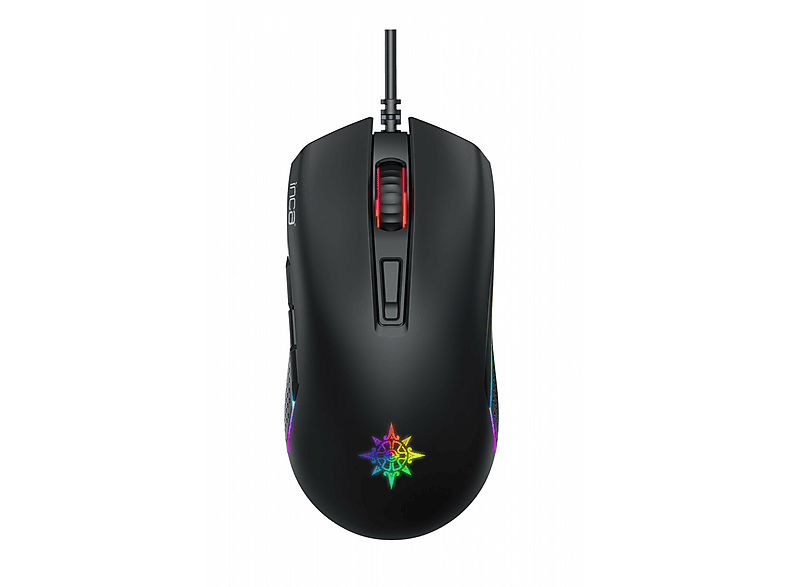 INCA IMG-GT15 RGB Gaming-Maus – 4800 DPI, 7 Programmierbare Tasten, Ergonomisch | PC Gaming Zubehör