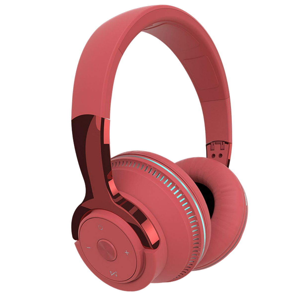 DIIDA Sport-Kopfhörer, Over-Ear, Noise-Cancelling, Kabellose Bluetooth-Kopfhörer, Kopfhörer, Kopfhörer Over-ear Bluetooth rot