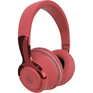 Auriculares inalámbricos - DIIDA H2, Circumaurales, Bluetooth, Rojo