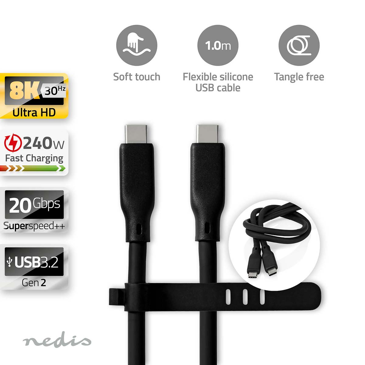 NEDIS CCGB64810WT10, USB-Kabel