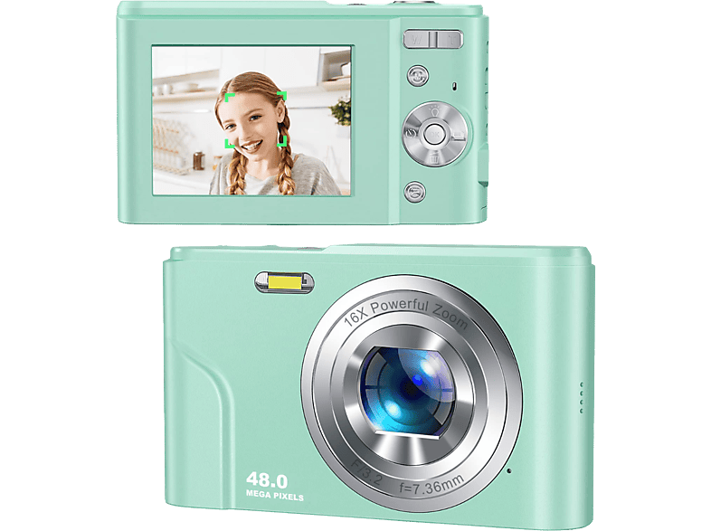 INF Digitalkamera 1080P / 48 Megapixel / 16-facher Zoom Digitalkamera Grün-