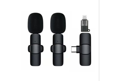 SHAOKE Mini Mikrofon Ansteckmikrofon Kabellos Schwarz Bluetooth - TikTok Handy MediaMarkt YouTube für | Mikrofon & Lavalier Drahtloses