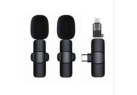 SHAOKE Mini Lavalier Mikrofon - Kabellos Bluetooth Handy Ansteckmikrofon  für TikTok & YouTube Drahtloses Mikrofon Schwarz | MediaMarkt