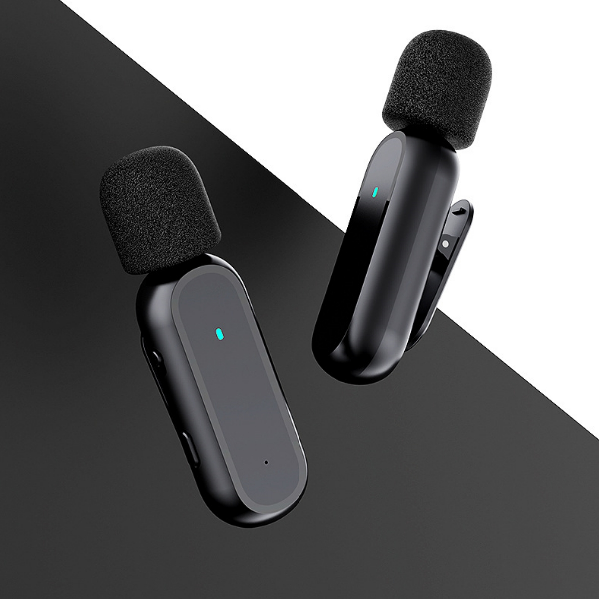 Mikrofon SHAOKE Radio Rauschunterdrückung Mini Schwarz Small 2.4G Drahtloses Lavalier-Mikrofon Outdoor Drahtloses Microphone Bluetooth