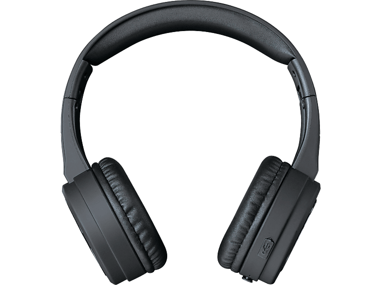 LENCO HPB-330BK - Spritzwassergeschützt -, On-ear Bluetooth Headphone Bluetooth Schwarz-Grau