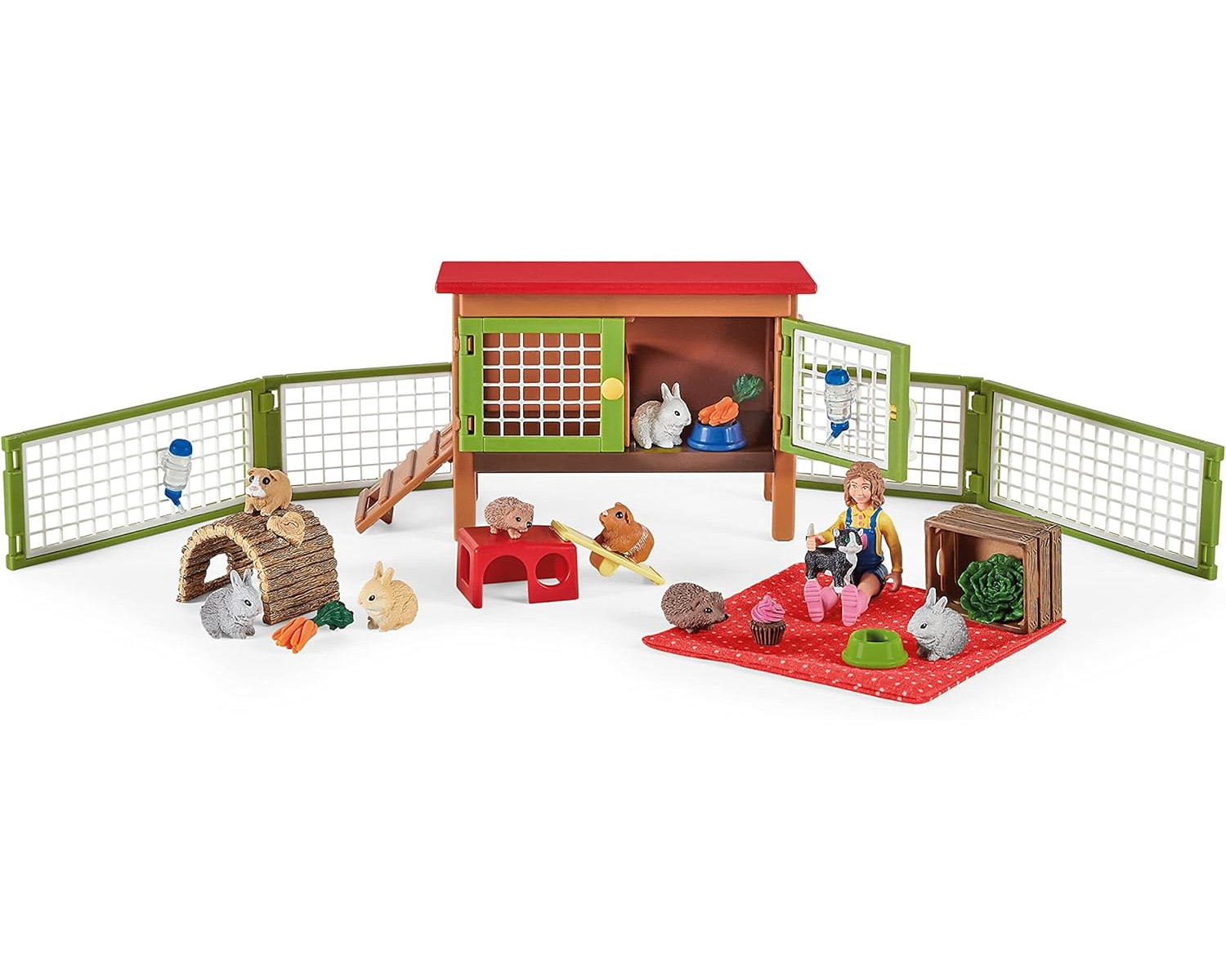 SCHLEICH Tierfiguren Farm World - Picknick Haustieren kleinen Spielfiguren mit