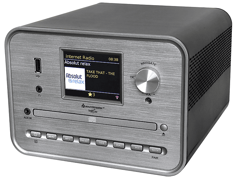 SOUNDMASTER ICD1050SW  mit CD-Player Internetradio (Schwarz)