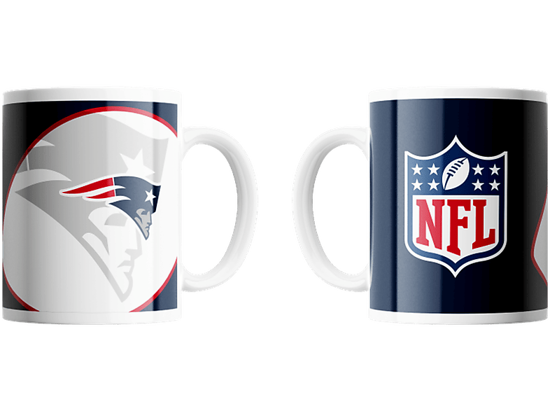 New England Patriots Classic Football Shadow Logo & NFL Shield 330ml