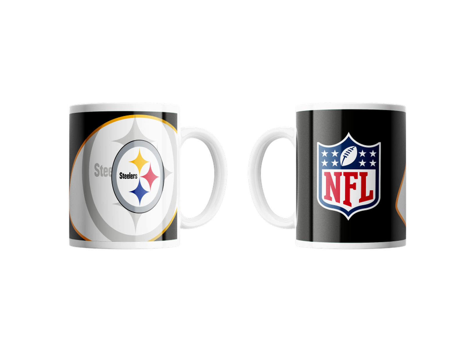 Pittsburgh Logo & NFL Shadow Shield Steelers Football Classic 330ml
