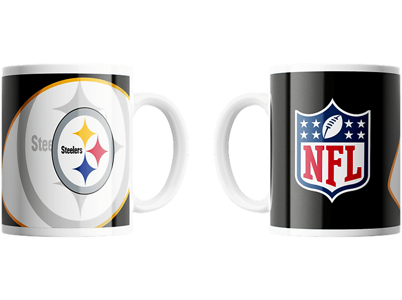 Pittsburgh Steelers Classic Football Shadow Logo & NFL Shield 330ml