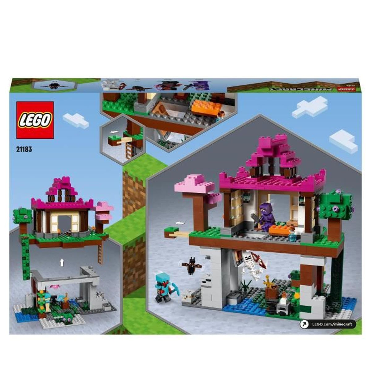 LEGO 21183 Minecraft Das Trainingsgelande Bausatz