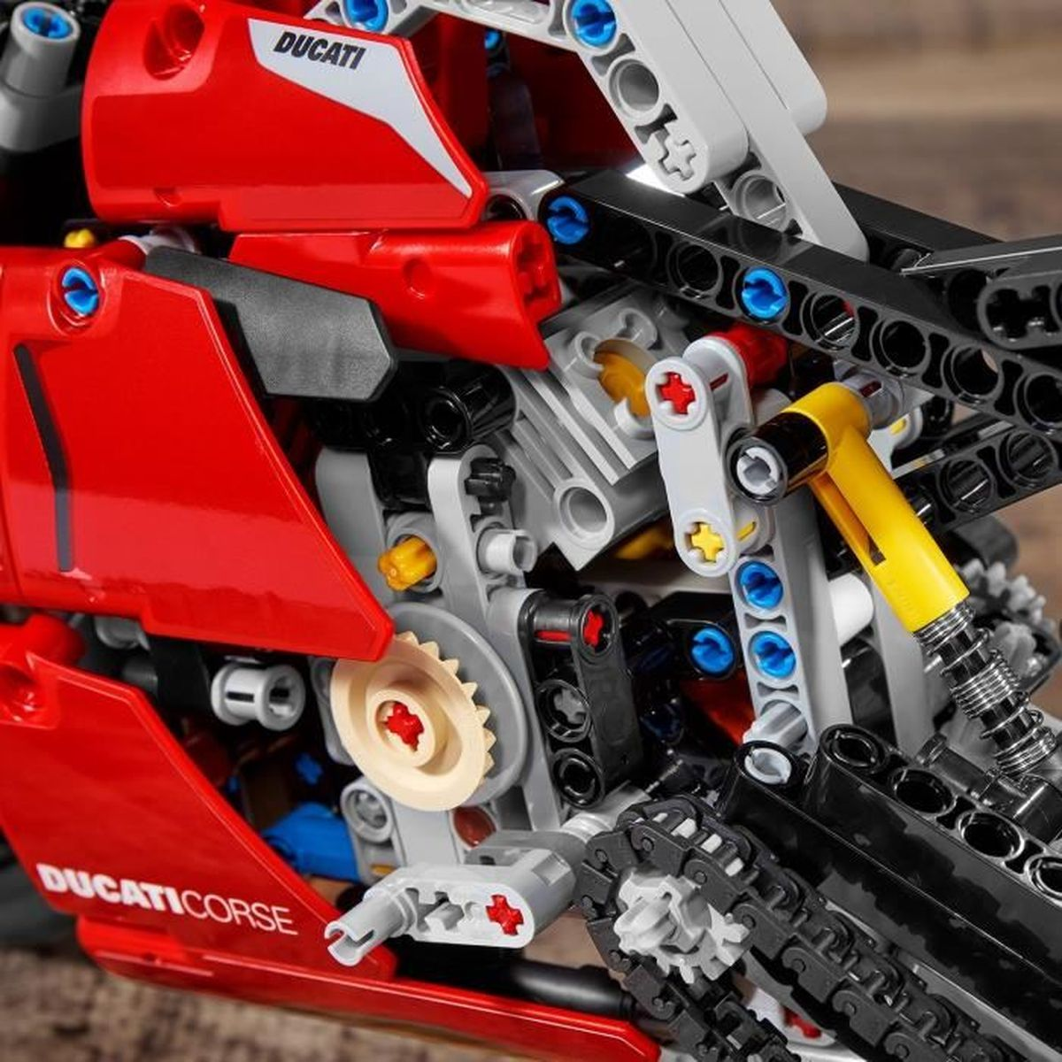 R Rot DUCATI Bausatz, 42107 V4 PANIGALE LEGO