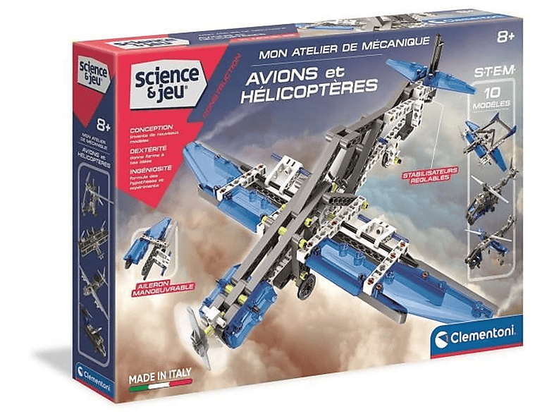 Airplanes Helicopters Mechanics My CLEMENTONI Workshop Konstruktionsspiel and
