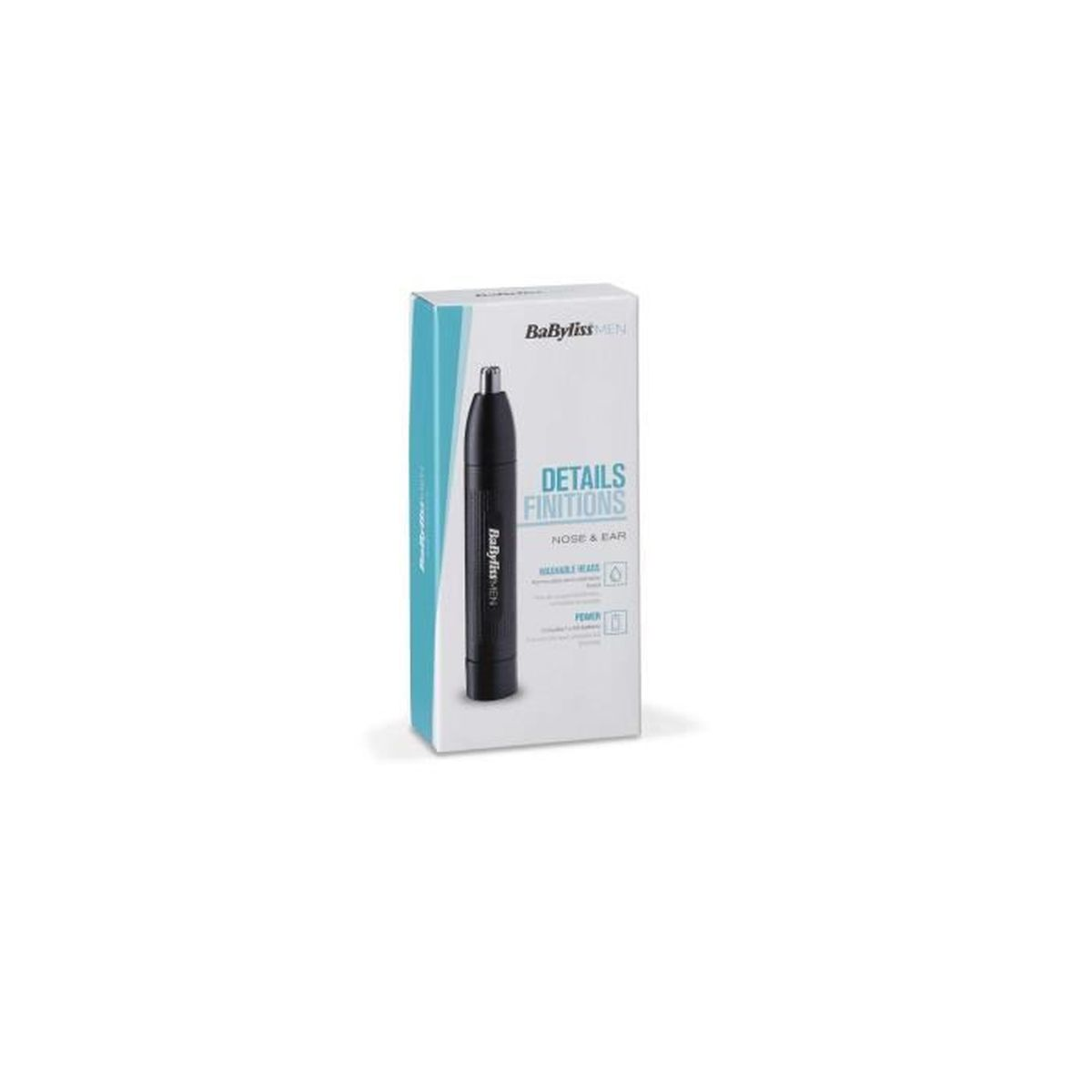 BABYLISS E650E Nasen-/Ohrhaartrimmer, Schwarz
