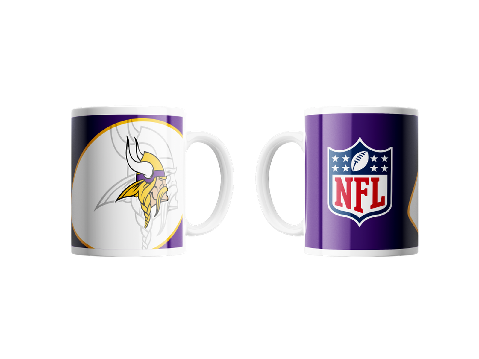 Classic & Vikings Logo Minnesota Shadow NFL Football Shield 330ml