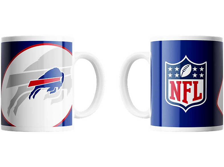 Buffalo Bills Classic Football Shadow Logo & NFL Shield 330ml