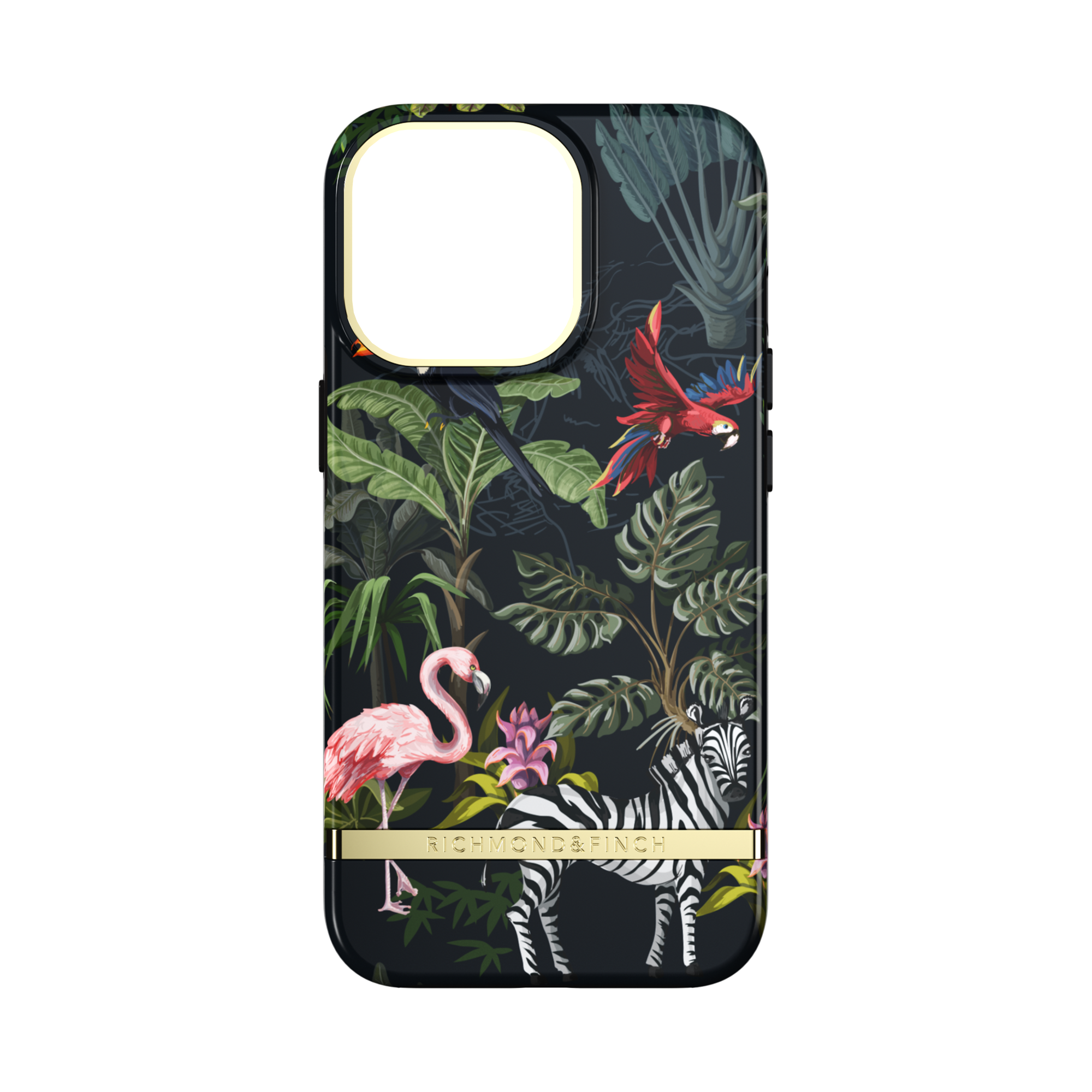 RICHMOND & Pro, Backcover, FINCH Apple, 13 Tasche iPhone mehrfarbig Dschungel-Flow, iPhone