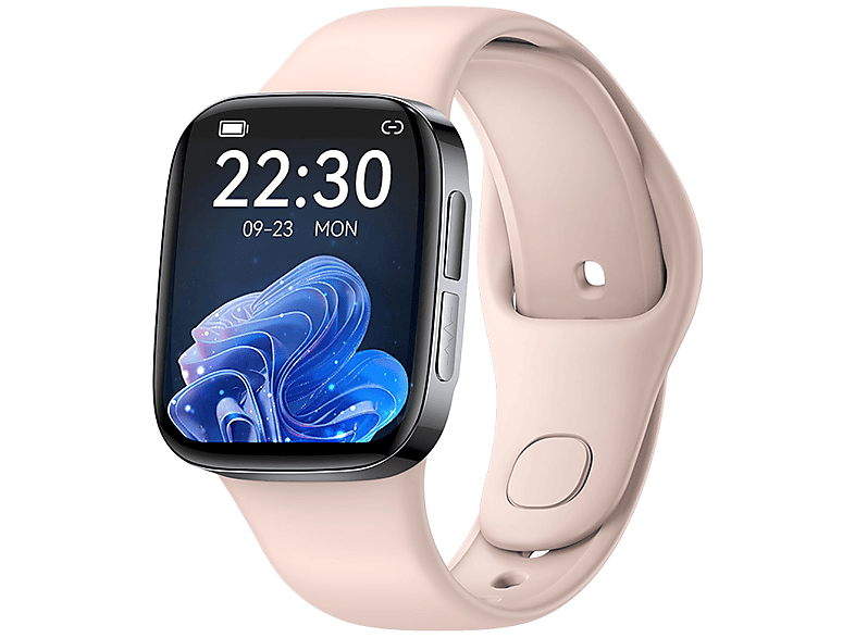 INF Smartwatch mit Blutdruck, Weiß Kieselgel, Herzfrequenz Smartwatch