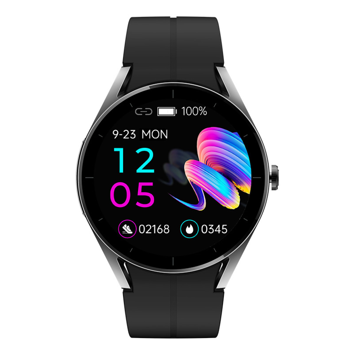 INF Smartwatch mit Bluetooth-Anrufen EKG Schwarz Zinklegierung, Smartwatch und