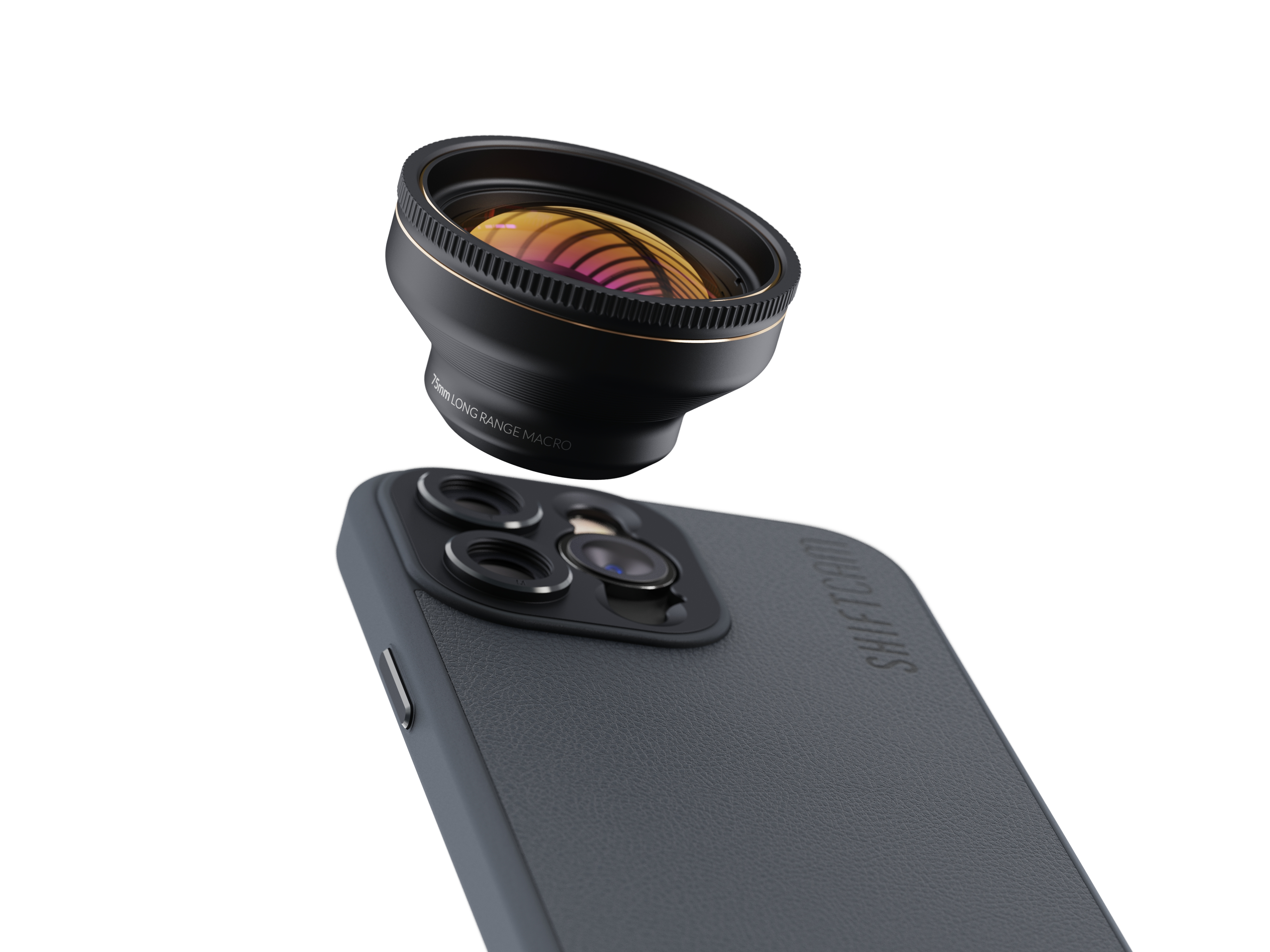 Range Makroobjektiv (Smartphone Objektiv - für Long T2-Mount 75mm - Smartphone LensUltra SHIFTCAM Macro