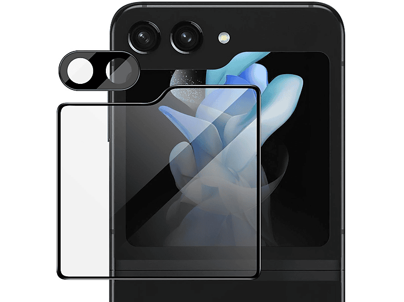 WIGENTO 1x Screen Galaxy Z Samsung Schutzglas Kamera 5G) und Komplettschutz Schutzglas(für Flip5