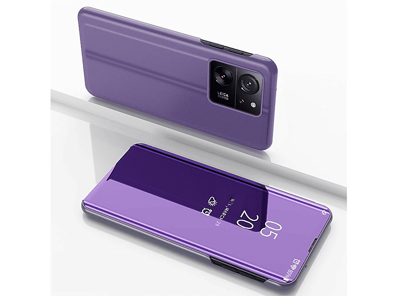 UP / Spiegel Pro, Cover WIGENTO 13T Mirror 13T View Lila Xiaomi, Wake Bookcover, Smart mit Funktion,