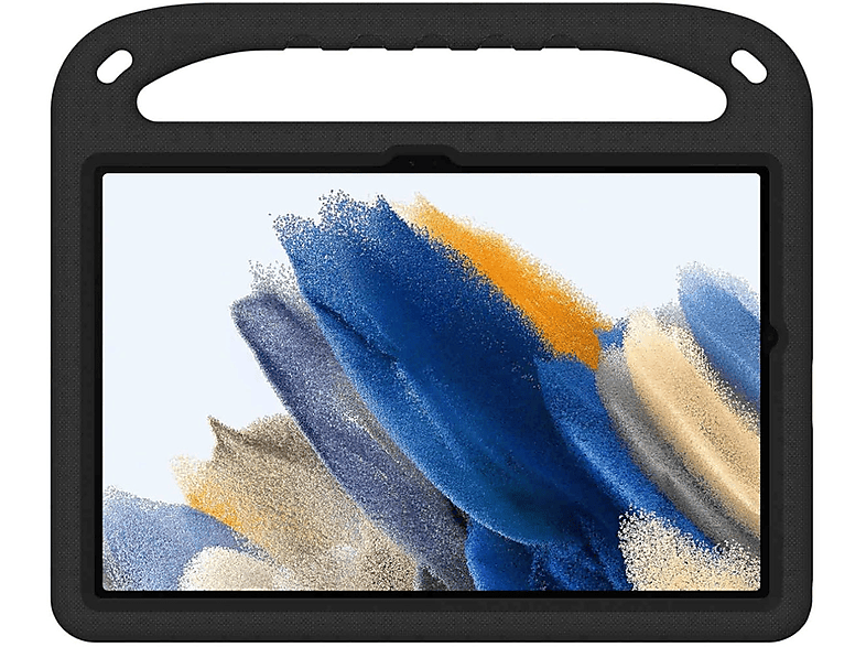 WIGENTO robuste aufstellbare Design Tasche mit Halterung, Bumper, Samsung, Galaxy Tab A9 Plus, Schwarz