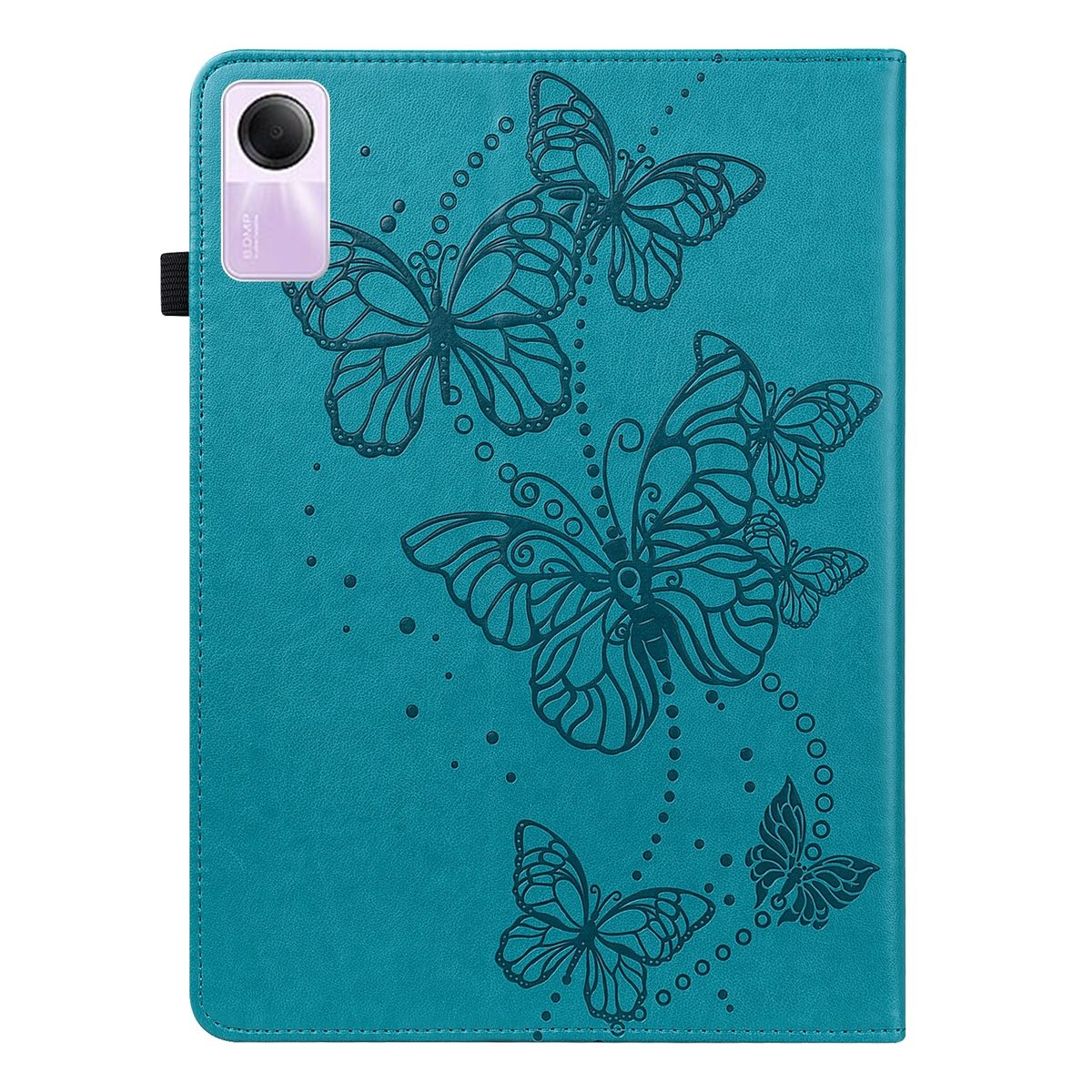 Bookcover, Xiaomi, Kunst-Leder / Schmetterling 11 Zoll, SE Blau WIGENTO Pad Motiv, Redmi Aufstellbare Tasche 2